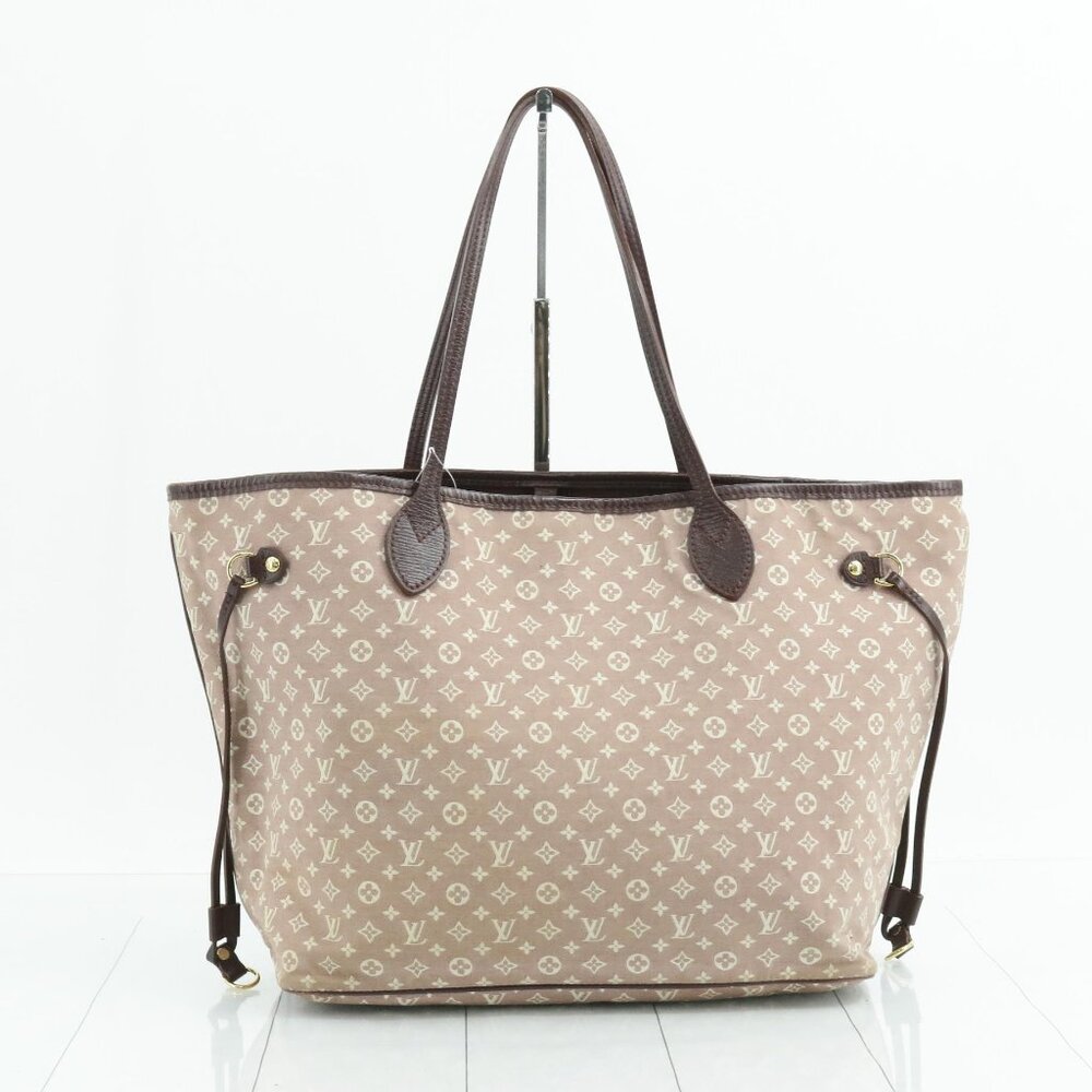 Louis Vuitton Taupe Monogram Never-full Canvas Tote with Dark Brown Trim